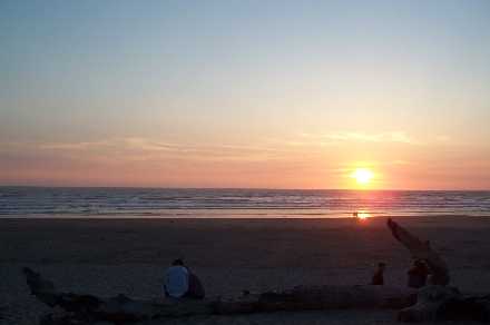 Sunset at the beach