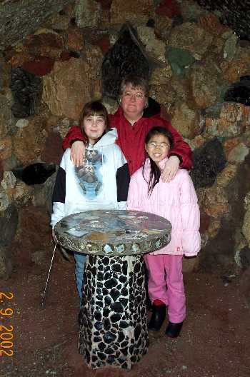 Holly, Jillian and Susan in the entranceway